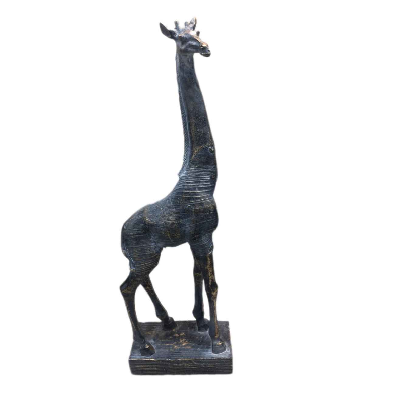Decorative Giraffe Figurine Tall Sculpture – Graceful Wildlife Art