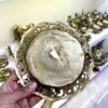Decorative Brass Plate with Engraved Ghalamzani in Grapes Design