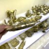 Decorative Brass Plate with Engraved Ghalamzani in Grapes Design