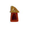 Decorative Ceramic Candle Holder with Cottage Design Handcrafted