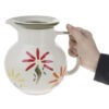 Decorative Ceramic Pitcher with Floral Motifs Model Shabnam