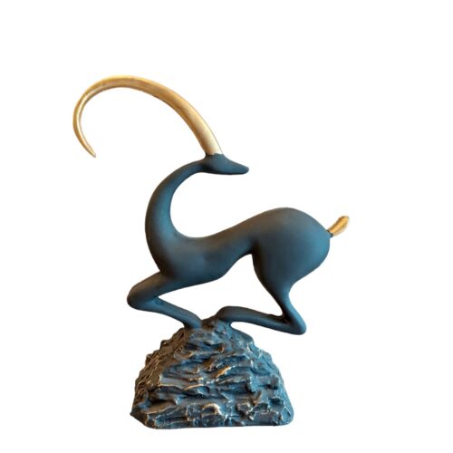 Decorative Mountain Goat Figurine – Alpine Wildlife Sculpture