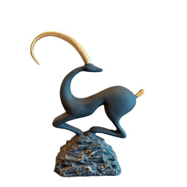 Decorative Mountain Goat Figurine - Alpine Wildlife Sculpture