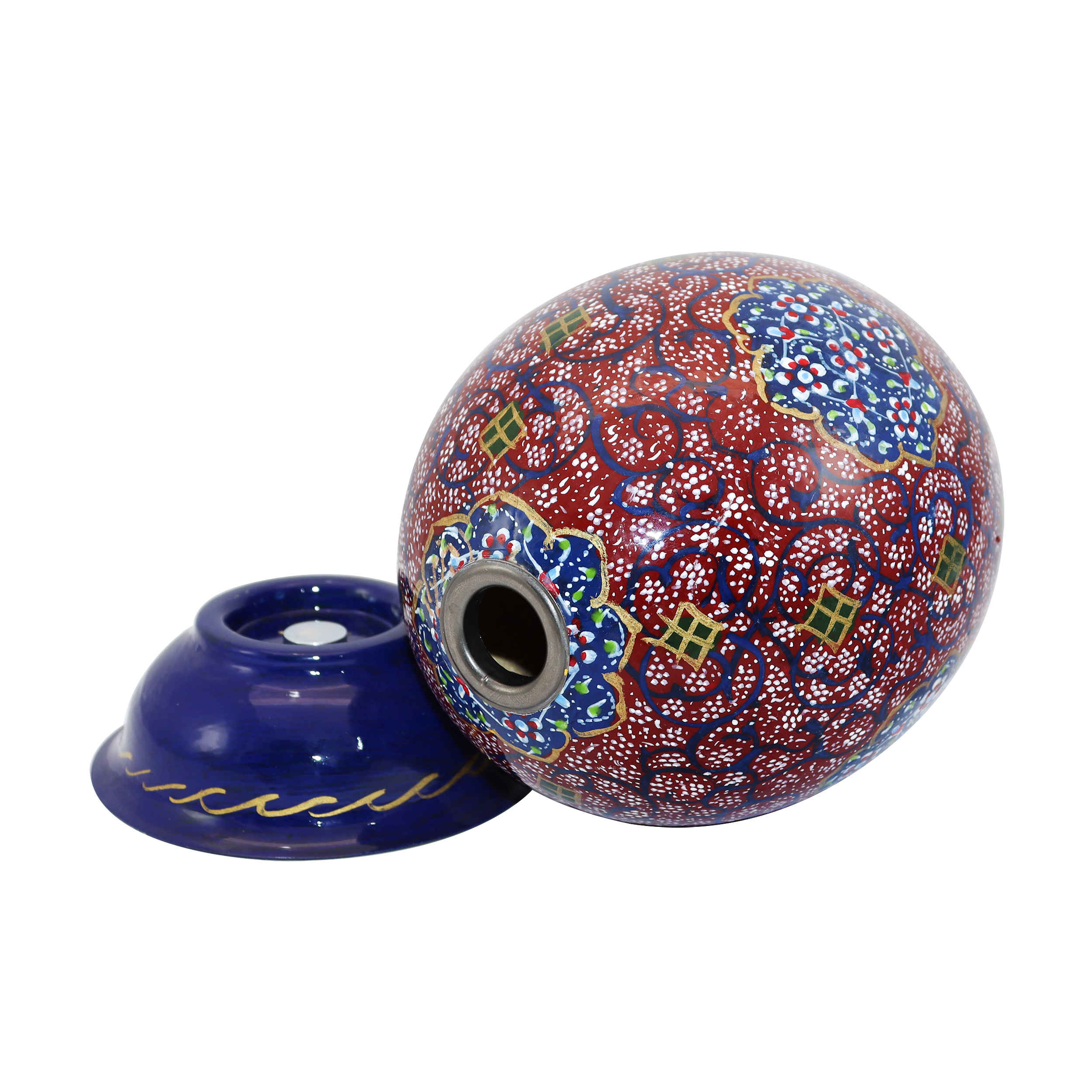 Persian Decorative Hand Painted Ostrich Egg Shell - ShopiPersia