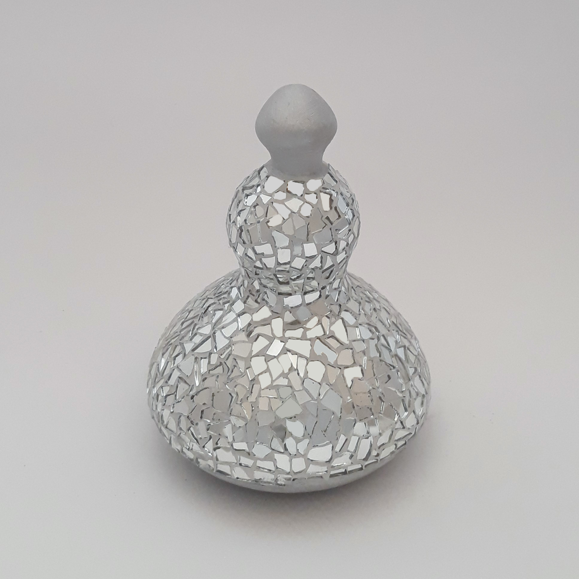 Decorative Pottery Pitcher Handmade with Mirrorwork Design Featuring Lid