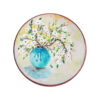 Decorative Pottery Plate for Table & Wall Decor Flower Vase Design
