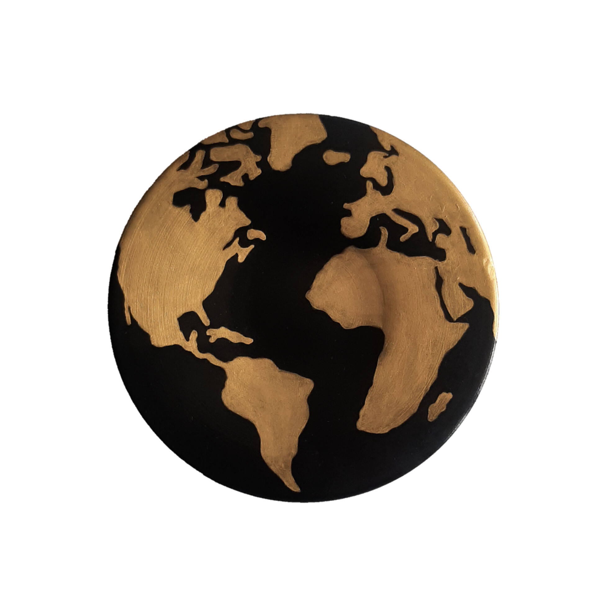 Decorative Pottery Plate for Table & Wall Decor in Planet Earth Design