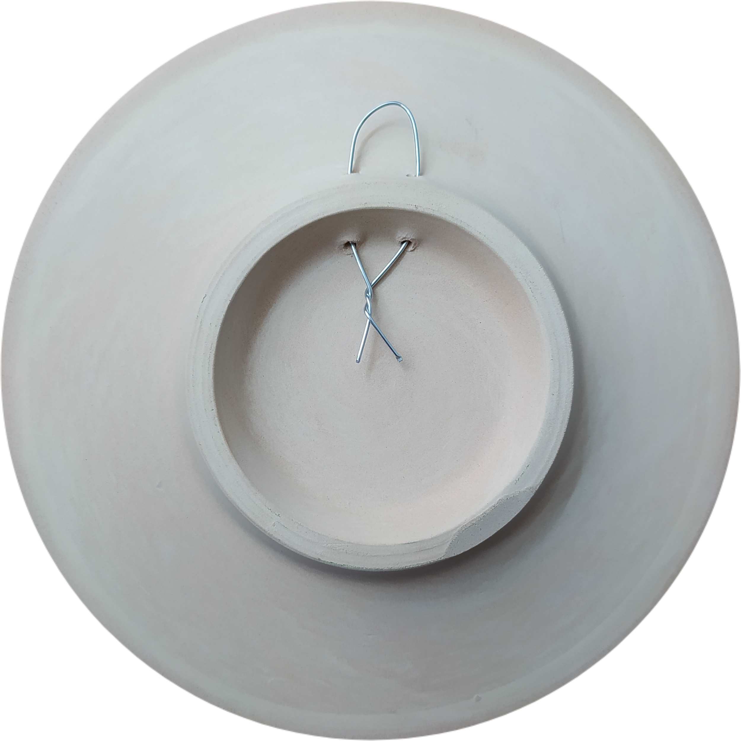 Decorative Pottery Plate for Table & Wall Decor with Persian Khatoon Design