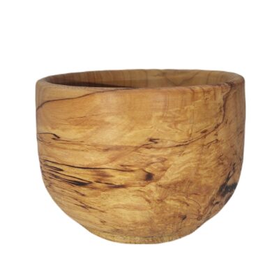 Decorative Wooden Bowl Handcrafted Rustic Style