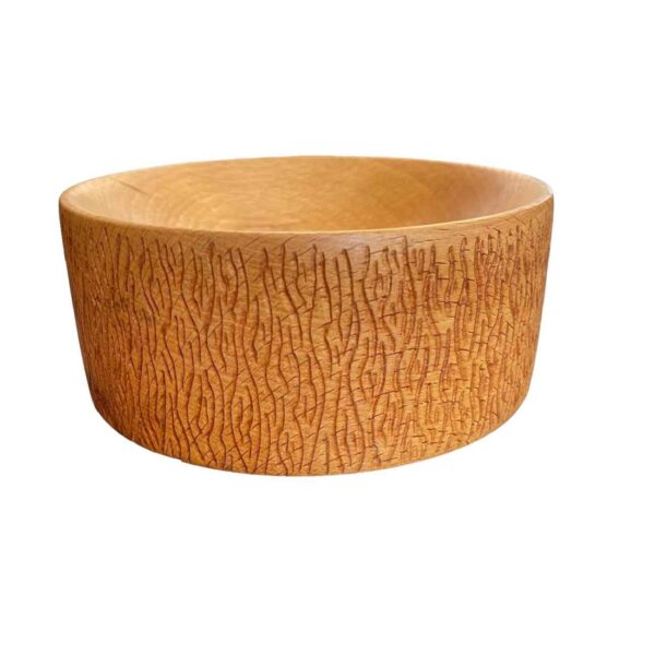 Decorative Wooden Bowl Handcrafted Rustic Style Model Fariba