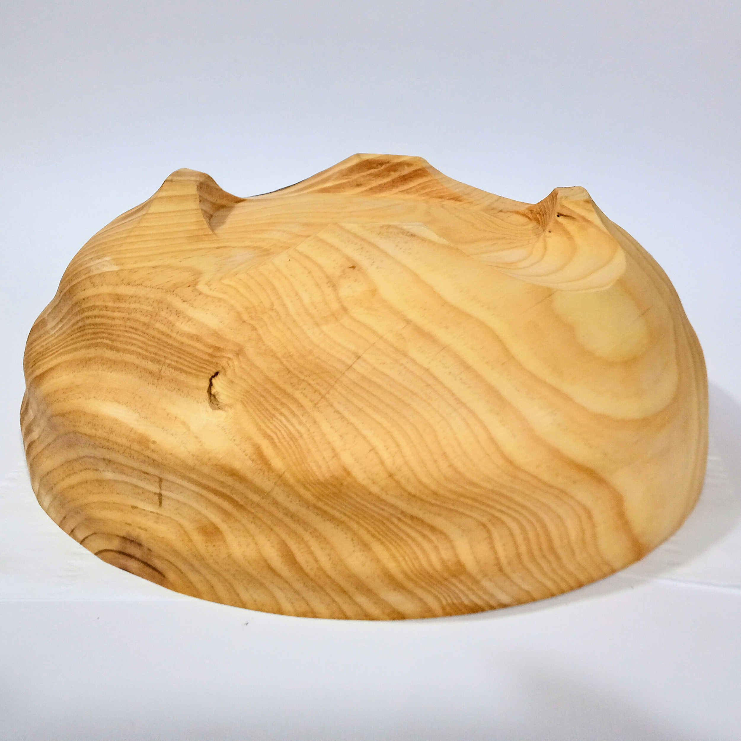 Decorative Wooden Bowl Rustic Handcrafted Made of Pine Wood