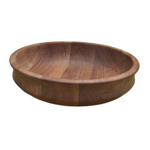 Decorative Wooden Bowl Rustic Handcrafted Minimal from Walnut Wood
