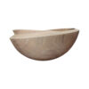 Decorative Wooden Bowl in Bowl Walnut Wood Artisanal
