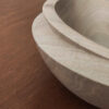 Decorative Wooden Bowl in Bowl Walnut Wood Artisanal