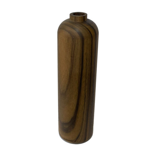 Minimal Handcrafted Decorative Bud Vase Made from Natural Solid Wood with Rustic Style – Set of 2