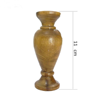 Handcrafted Decorative Wooden Bud Vase for Your Living Space