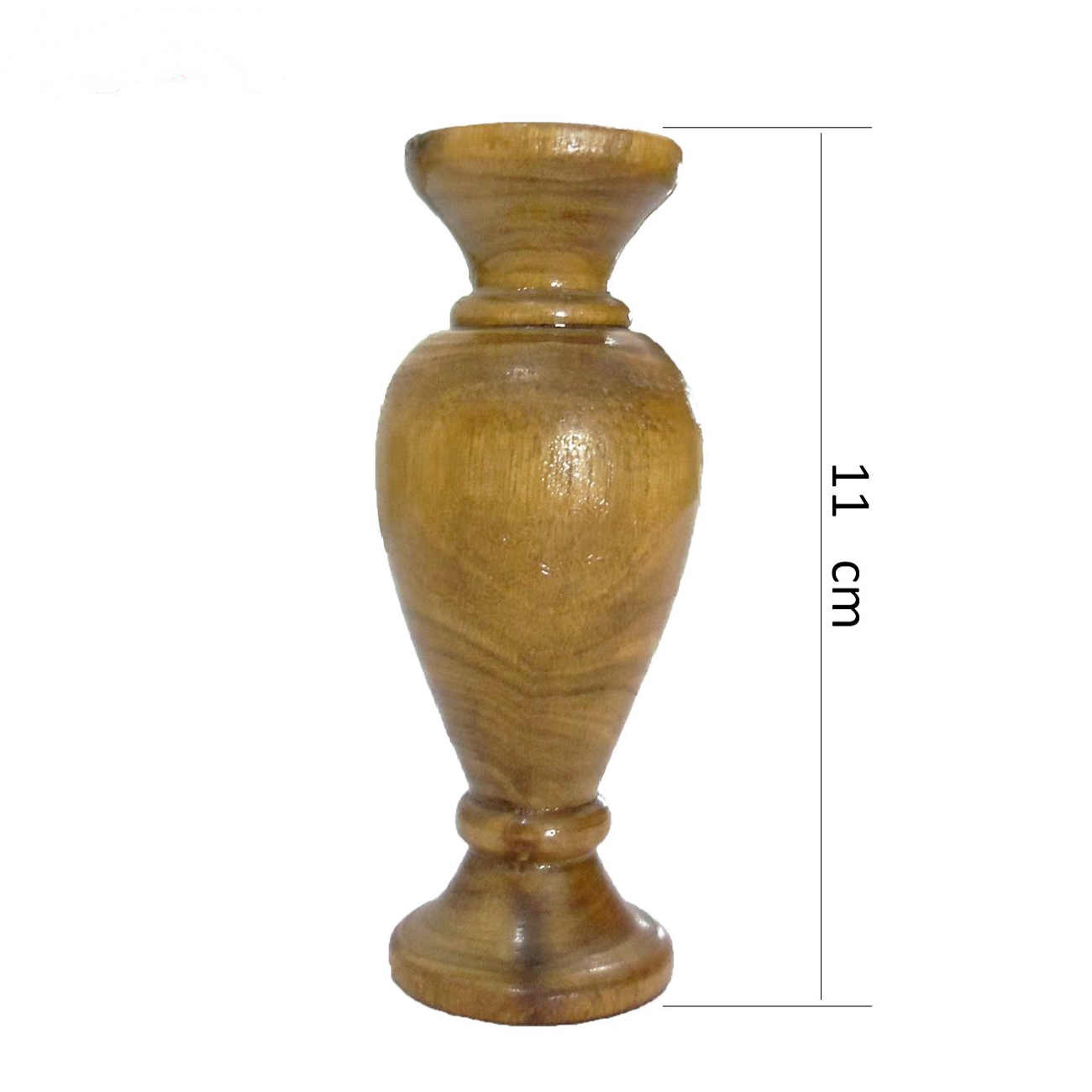 Handcrafted Decorative Wooden Bud Vase for Your Living Space