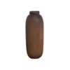 Cylindrical Decorative Bud Vase Made from Natural Solid Wood - Set of 2