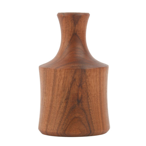 Rustic & Minimal Decorative Bud Vase Made from Natural Solid Wood – Set of 2