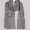 Embroidered Hemp Shawl for Women Model Single Sided