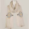 Embroidered Hemp Shawl for Women Model Single Sided