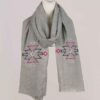 Embroidered Hemp Shawl for Women Model Single Sided