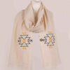 Embroidered Hemp Shawl for Women Model Single Sided
