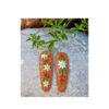 Embroidered Snap Hair Clip Set with Floral Design Handwoven