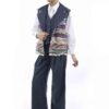 Embroidered Vest for Women with Patchwork Design