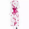 Fit Dress with Belt for Women with Floral Design