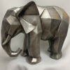 Geometric Elephant Figurine Animal Sculpture for Artisan