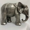 Geometric Elephant Figurine Animal Sculpture for Artisan