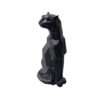 Geometric Sitting Panther Cubism Figurine - Decorative Resin Sculpture