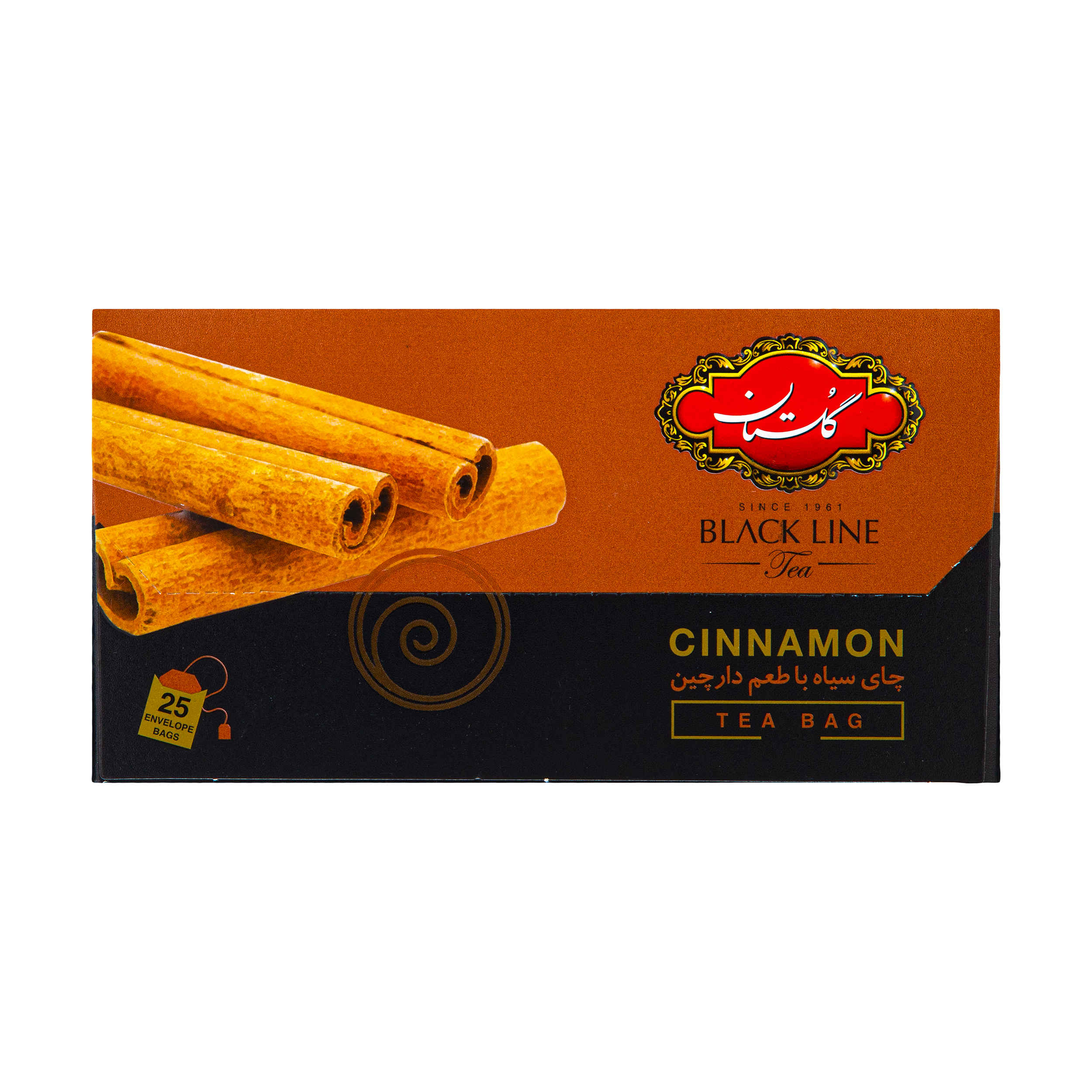 Golestan Cinnamon Flavored Black Tea Pack of 25 (x5)