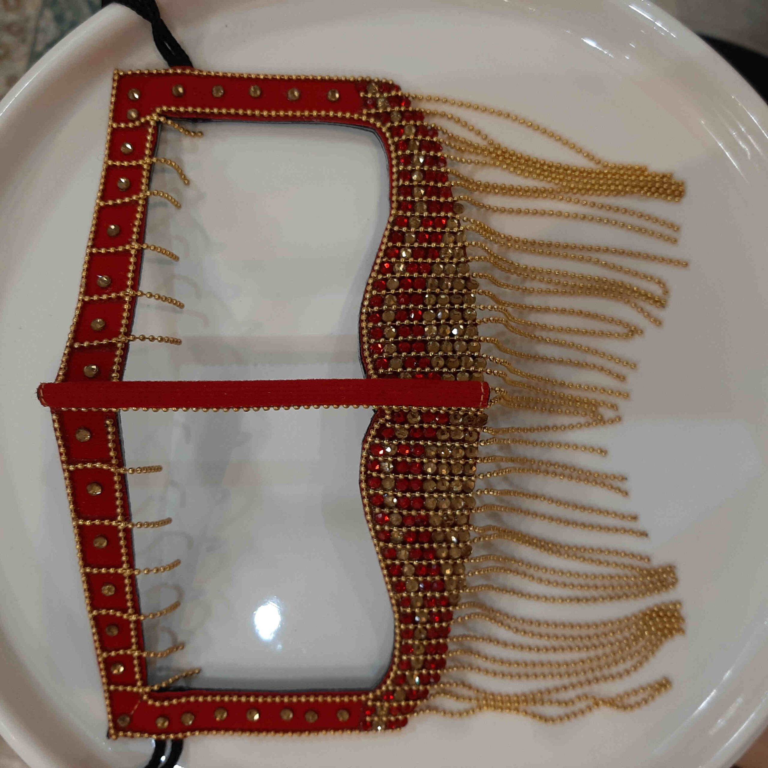 Handcrafted Rhinestone Battoulah Mask – Gulf Burqa