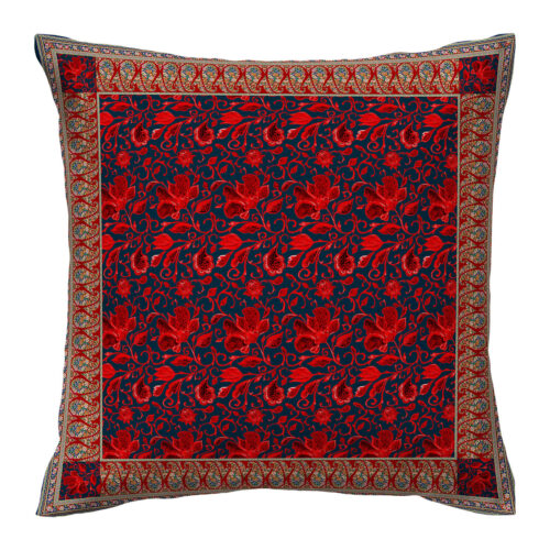 Ethnic Traditional Paisley & Floral Cushion Cover Set – Hazan Double-Sided (Set of 2)
