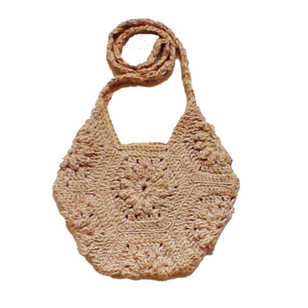 Handwoven Hemp Crochet Tote Bag - Market Model