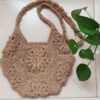 Handwoven Hemp Crochet Tote Bag - Market Model
