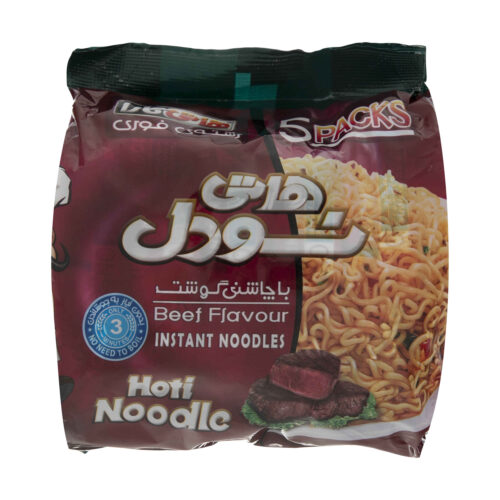 Instant Noodle – Hoti Kara – Beef Flavor, 77gr – Pack of 5 (x2)