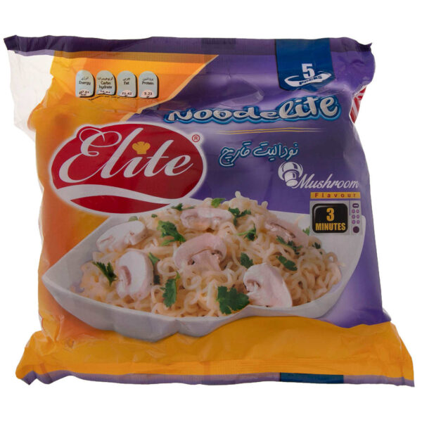 Instant Noodle - Elite Indomie - Mushroom Flavor, 375 gr (4 Packs)