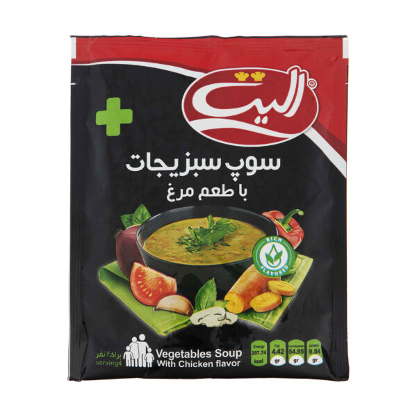 Instant Chicken Flavored Vegetable Soup Powder, Elite 80g (20 Packets)