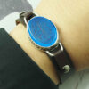 Islamic Bracelet with Leather & Agate Adjustable Surah Al Kausar