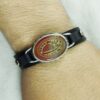 Islamic Bracelet with Leather & Agate Stone Ya Zaynab for Men