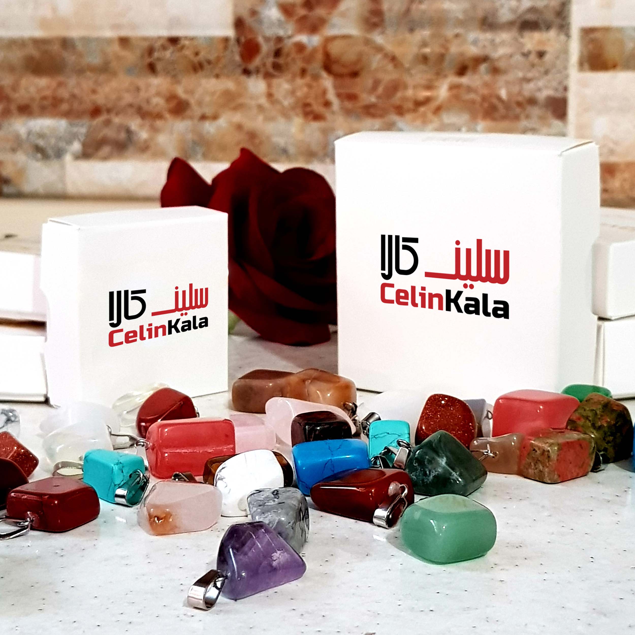 Islamic Bracelet with Leather & Agate Stone Ya Zaynab for Men