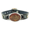 Islamic Bracelet with Leather & Agate Stone for Men