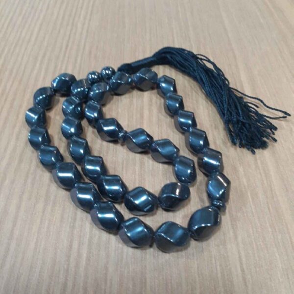 Islamic Hematite Rosary Crafted with 33 Prayer Beads Tasbih Misbaha