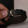 Islamic Leather Bracelet with Agate Stone for Men Adorned with Wa in Yakad