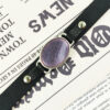 Islamic Leather Bracelet with Agate Stone for Men Model Ya Allah