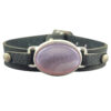 Islamic Leather Bracelet with Agate Stone for Men Model Ya Allah