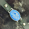 Islamic Leather Bracelet with Agate Stone for Men Model Ya Hossein
